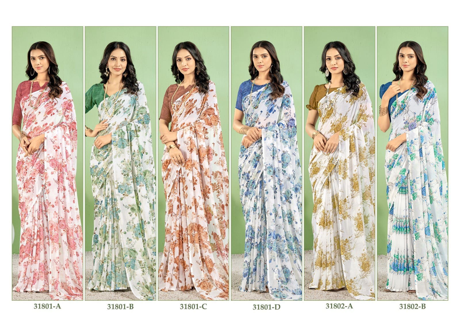 Star Chiffon 154 By Ruchi Printed Daily Wear Sarees Wholesale Market In Surat